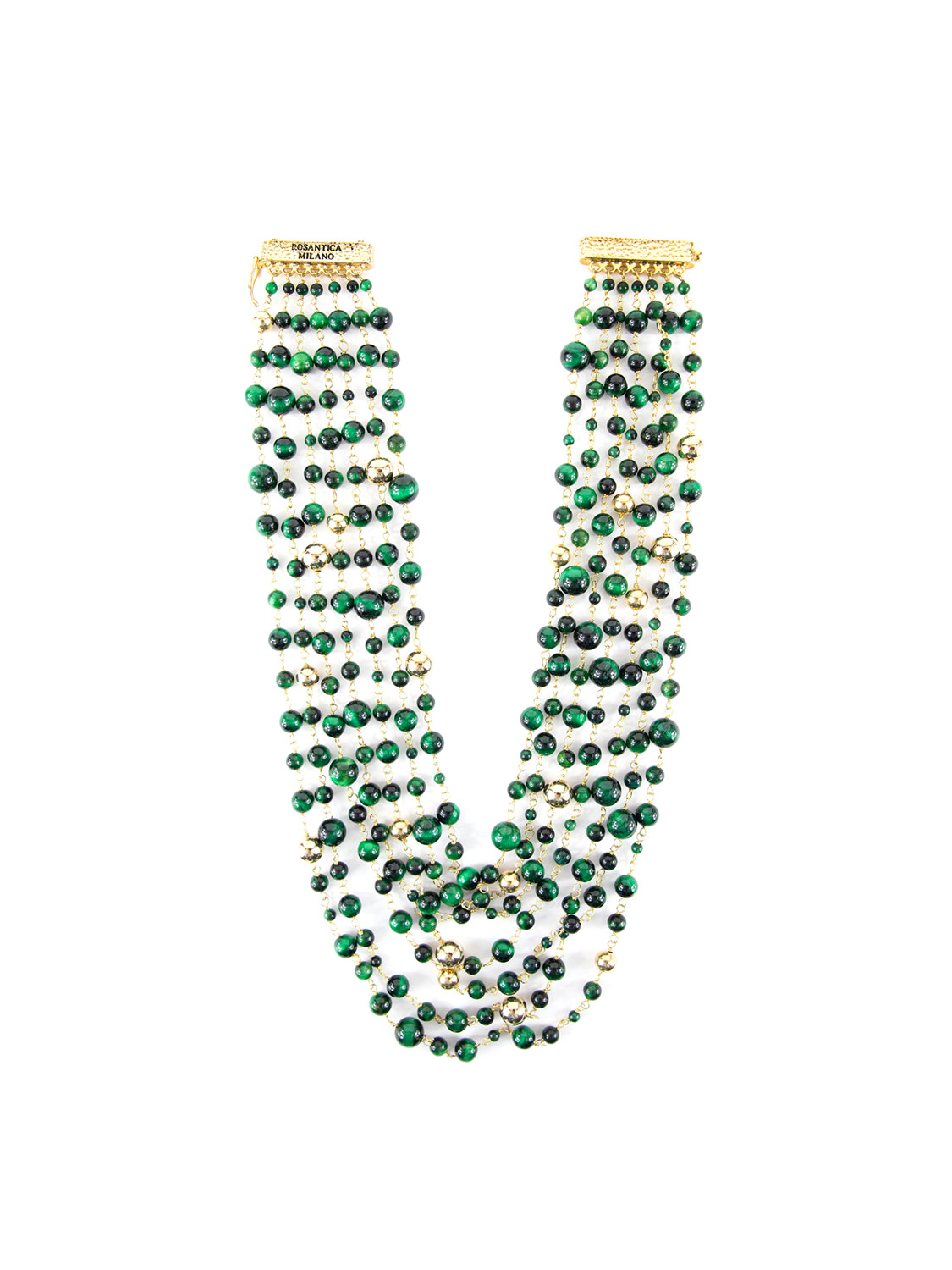 ROSANTICA: Radici Green Necklace