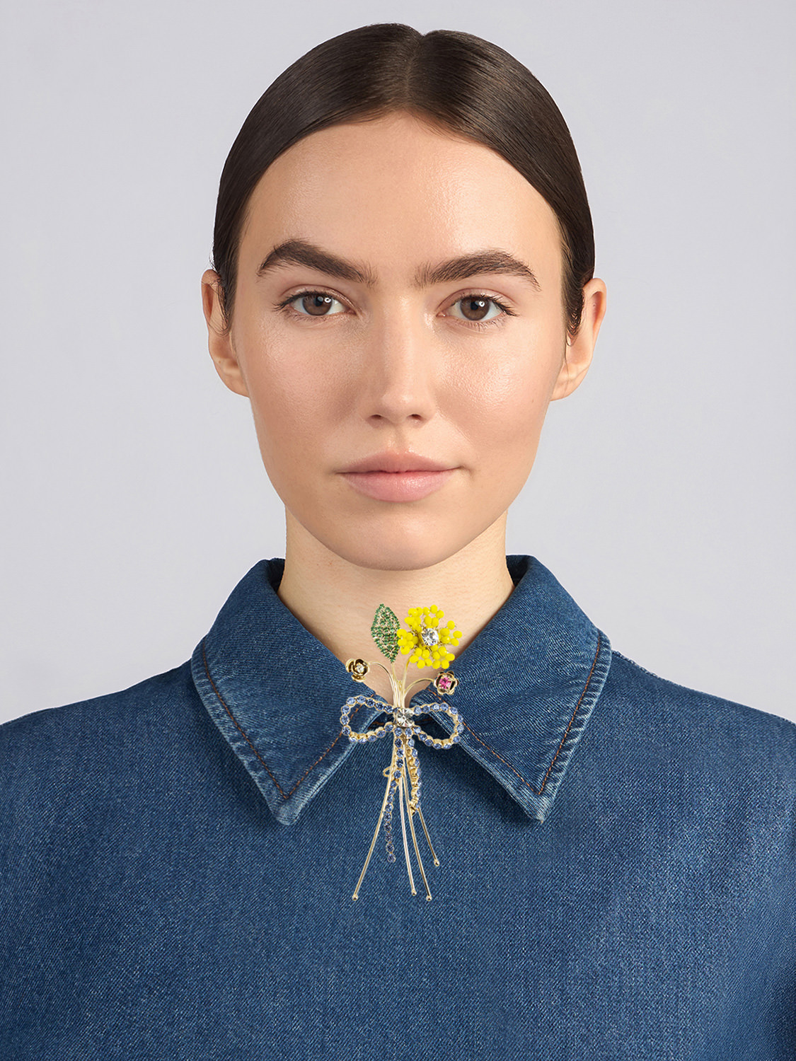 ROSANTICA: Mazzolino Yellow Brooch